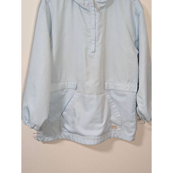 Nike Men's Quarter-Zip Wind Breaker Light Blue Oversized Hooded Jacket - Size M - Picture 3 of 11